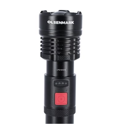Rechargeable LED Flashlight | 5 W Cree XPE LED | OMFL2810 | Ai Military Grade, Super Bright High Lumens, Built-in 3.7V 2000mAh Li-Ion Battery, Up To 5 Hrs Working