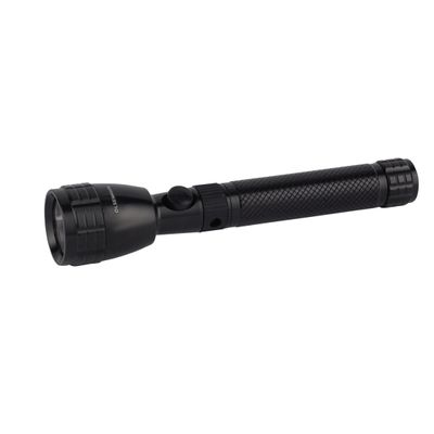 Olsenmark Rechargeable LED Flashlight- OMFL2832/ Lithium Battery, 3W LEDs, and Easy to Use/ Compact, Portable and Light-Weight Design and Long Hours/ Perfect for Indoor, Camping, Hiking, Walking and Outdoor Use/ Black, 2 Years Warranty
