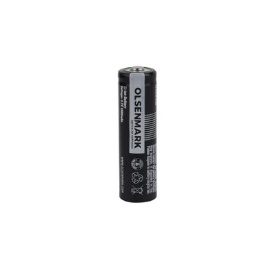 Olsenmark Rechargeable LED Flashlight- OMFL2833/ Lithium Battery, 3W LEDs, and Easy to Use/ Compact, Portable and Light-Weight Design and Long Hours/ Perfect for Indoor, Camping, Hiking, Walking and Outdoor Use/ Black, 2 Years Warranty