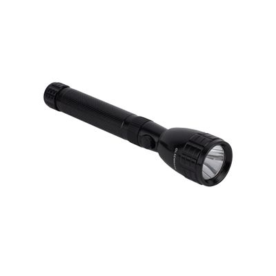 Olsenmark Rechargeable LED Flashlight- OMFL2833/ Lithium Battery, 3W LEDs, and Easy to Use/ Compact, Portable and Light-Weight Design and Long Hours/ Perfect for Indoor, Camping, Hiking, Walking and Outdoor Use/ Black, 2 Years Warranty