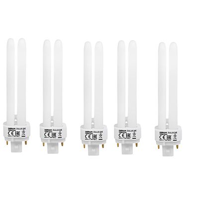 Osram [5-Pack] 4 -Pin 18W Dulux D/E 840-Energy Saving Cool White Colour Fluorescent Lamp