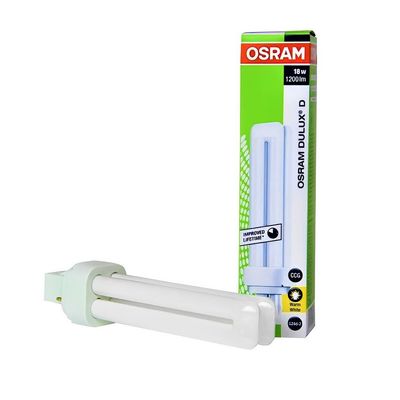 Osram [1-Pack] 2 -Pin 18W Dulux D 830-Energy Saving Warm White Colour Fluorescent Lamp