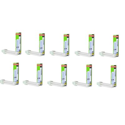 Osram [10-Pack] 2 -Pin 18W Dulux D 830-Energy Saving Warm White Colour Fluorescent Lamp