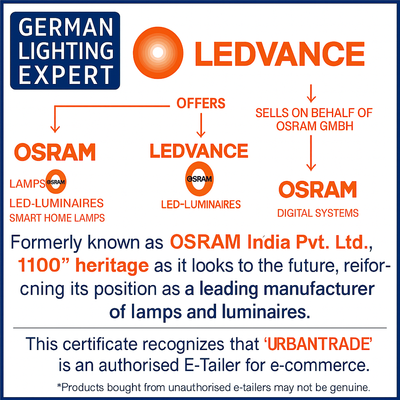 Osram [1-Pack] 4 -Pin 18W Dulux D/E 830-Energy Saving Warm White Colour Fluorescent Lamp