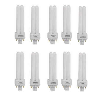 Osram [10-Pack] 4 -Pin 13W Dulux D/E 865-Energy Saving Cool Day Light Colour Fluorescent Lamp