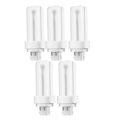 Osram [5-Pack] 4 -Pin 13W Dulux D/E 840-Energy Saving Cool White Colour Fluorescent Lamp