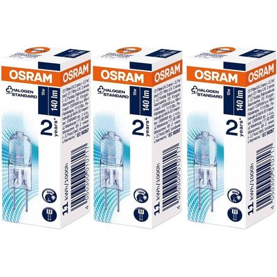 Osram [3-PACK] Halogen-pin-Base/HALOSTAR / G4-/ 12 Volt / 10 Watt/warmwhite - 2800K