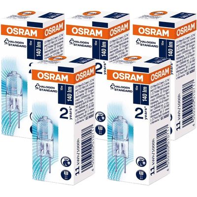 Osram [5-PACK] Halogen-pin-Base/HALOSTAR / G4-/ 12 Volt / 10 Watt/warmwhite - 2800K