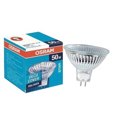 Osram [1-PACK] Halogen 50W GU5.3 12V 36° 44870 WFL Decostar 50 Watt lamp warm white dimmable [Energy Class B]