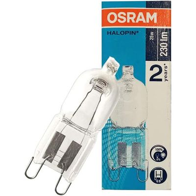 Osram [1-PACK] HALOPIN Standard | 230 V Halogen lamps 25W, 66725 Base G9, Warm White/2700k - 230 lm