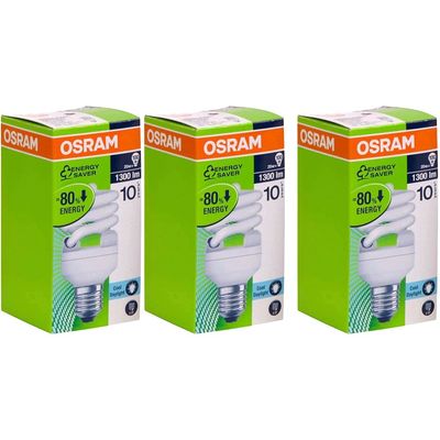 Osram [3-Pack] Spiral 20 Watts E27 Cool Day Light ESL Bulb