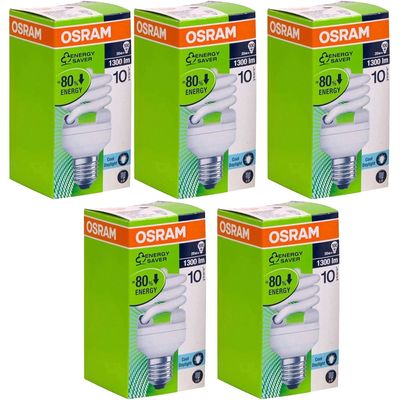 Osram [5-Pack] Spiral 20 Watts E27 Cool Day Light ESL Bulb
