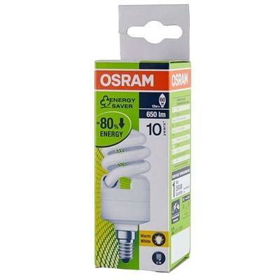 Osram [1-Pack] Spiral Energy Saving 12W Lamp LED Bulb- E27 Cool Day Light