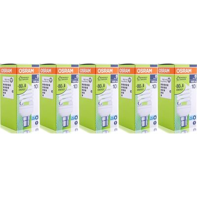 Osram [5-Pack] Energy Saver Twist B22 Spiral Shape Bulb Compact Fluorescent 23W  Bulb Day Light 6500K 