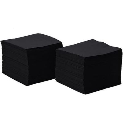 Falcon Paper Napkin Black Disposable Size 33 x 33 CM (1 Pack x 50 Sheets)