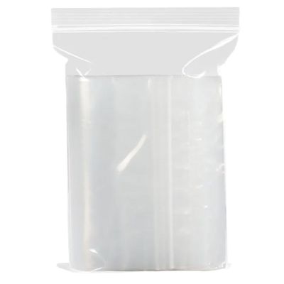 Clear Resealable Plastic Ziplock Storage Bag Size - 15 X 20 cm, [100-Units]