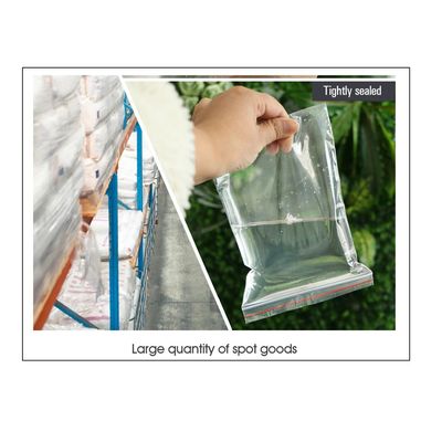 Clear Resealable Plastic Ziplock Storage Bag Size - 23 X 30 cm, [100-Units]