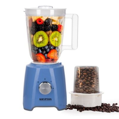 Krypton KNB6074 2-in-1 Blender, 1.5L Unbreakable Jar | 500W | Crusher, Grinder, Juicer| Powerful Motor |Over Heat Protection