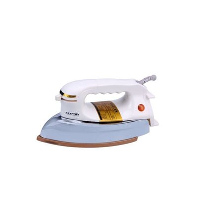 Krypton KNDI5216 Heavy Weight Dry Iron - Automatic Dry Iron, 60 Microns Teflon Plated, Durable Heavy Weight Iron Box| Auto Shut Off, Temperature Setting Dial, Overheat Protection | 5 Years Warranty