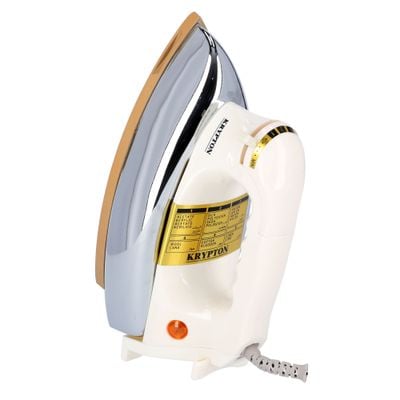 Krypton KNDI5216 Heavy Weight Dry Iron - Automatic Dry Iron, 60 Microns Teflon Plated, Durable Heavy Weight Iron Box| Auto Shut Off, Temperature Setting Dial, Overheat Protection | 5 Years Warranty