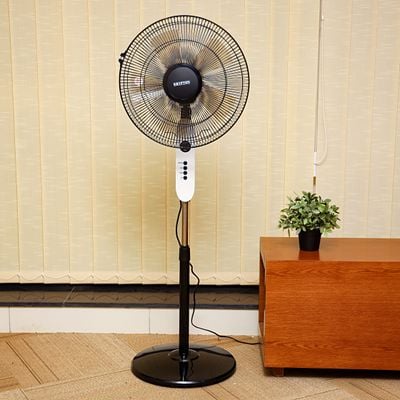 16" Oscillating/Rotating | 3 Speeds | Remote Control | 16 Inch Tilting Head | Timer Function | Electric 60W | 3 Modes: Sleeping, Natural & Normal | Cooling for Summer in Home/Office