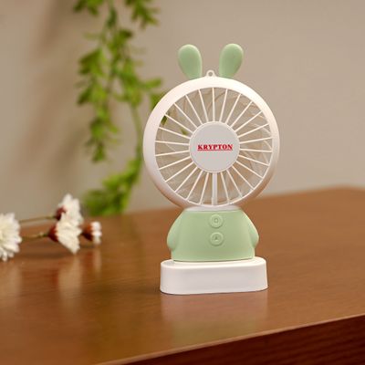 Mini USB Rechargeable Fan with LED | USB Rechargeable Fan | Cooling Fan | Mini Handheld Fan | Quite for Office, Camping