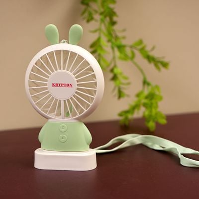 Mini USB Rechargeable Fan with LED | USB Rechargeable Fan | Cooling Fan | Mini Handheld Fan | Quite for Office, Camping