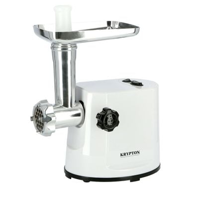 Krypton KNMG6080 1200W Meat Grinder, Electric Aluminum Gearbox, 3 Metal Cutting Plates, Accessories, Metal Gears, Stainless Steel Blade - 2 Years Warranty