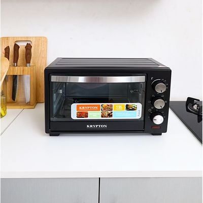 1280W Electric Oven, 6 Power Levels and 60 Minute Timer, 19 Liter Capacity, Auto Shut-off Function