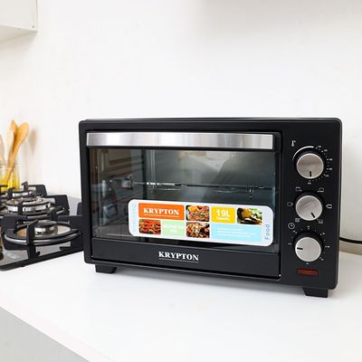 1280W Electric Oven, 6 Power Levels and 60 Minute Timer, 19 Liter Capacity, Auto Shut-off Function