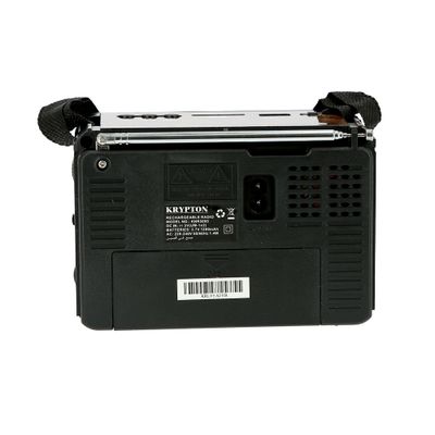 1000mAh Rechargeable Radio | BT/USB/SD/BT | Excellent Sound Quality | Lightweight Portable FM Radio | 8 Bands Radio | Stylish Retro Design
