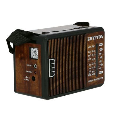 1000mAh Rechargeable Radio | BT/USB/SD/BT | Excellent Sound Quality | Lightweight Portable FM Radio | 8 Bands Radio | Stylish Retro Design