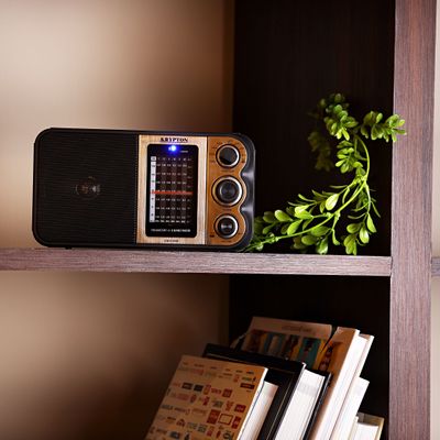Krypton Rechargeable Radio with MP3 Player- KNR5096/ Good Sound Quality, 8 Band, USB, TF, FM Functions, Bluetooth/ Equipped with Rechargeable Lithium Battery/ Portable and Lightweight Design/ Black, 2 Years Warranty
