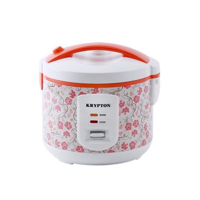 Krypton Rice Cooker with Steamer, 1.5 L, Non-Stick Inner Pot | KNRC6022 | Automatic Cooking, Easy Cleaning, High-Temperature Protection - Make Rice & Steam Healthy Food & Vegetables - 2 Year Warranty