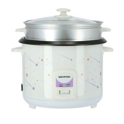 1000W 2.8L Rice Cooker with Steamer | Non-Stick Inner Pot, Automatic Cooking, Easy Cleaning, High-Temperature Protection - Make Rice & Steam Healthy Food & Vegetables - 2 Year Warranty