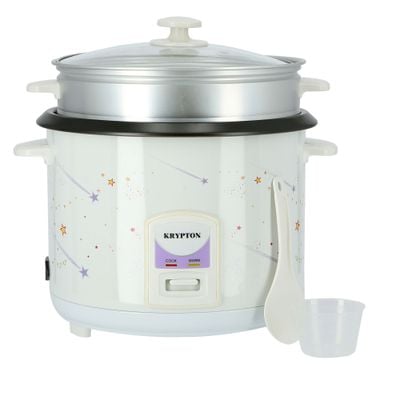 1000W 2.8L Rice Cooker with Steamer | Non-Stick Inner Pot, Automatic Cooking, Easy Cleaning, High-Temperature Protection - Make Rice & Steam Healthy Food & Vegetables - 2 Year Warranty