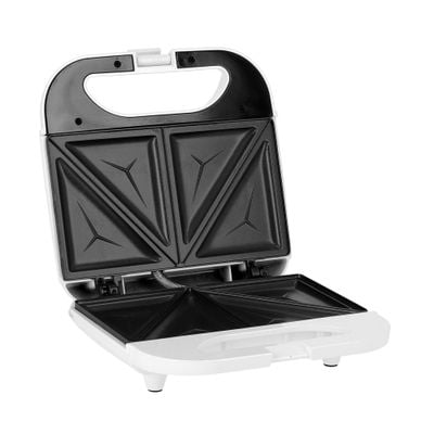 Sandwich Maker 760W 2 Slice Sandwich Maker - Cooks Delicious Crispy Sandwiches - Cool Touch Handle, Automatic Temperature Control and Non-Stick Plate - Breakfast Sandwiches & Cheese Snack - 2 Years Warranty