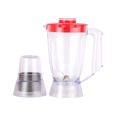 Krypton 2-in-1 Blender- KNB6013N| 650 W, Powerful Motor with 2 Speed Setting and Pulse| Transparent and Unbreakable Jars with Sharp Blade, Grinder Attachment| Perfect for making Smoothies, Milkshakes, etc and Grinding Beans, Coconut, Nuts, etc| Red, 2 Years Warranty