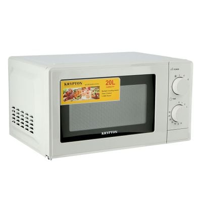 Krypton 700W Microwave Oven, 20L with 5 Power Levels and 30 Minute Timer, 20 Liter Capacity