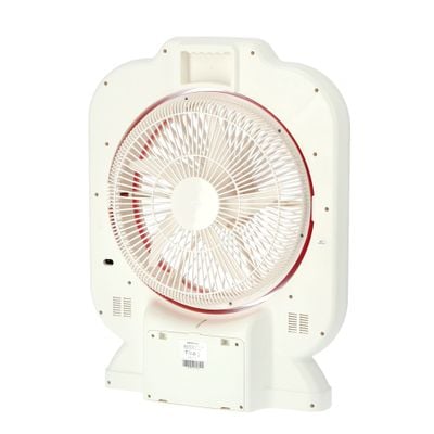 Krypton 12'' Rechargeable Box Fan - Personal Desk Fan with - Personal Desk Fan with LED Night Light - Electric USB Fan for Office, Home & Travel Use - 10 Hours Working | 2 Years Warranty