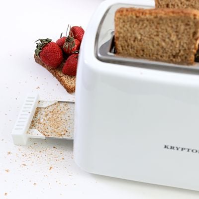 Krypton 750W Bread Toaster, 2 Slice Pop-Up Toaster with Removable Crumb Collection Tray