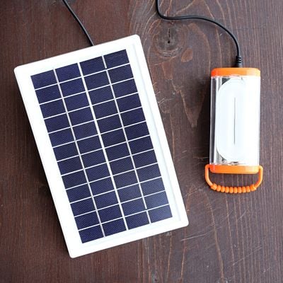 Geepas 3.5W Max Power Solar Panel with 3M Cable for Home Lighting and Small Battery Charging