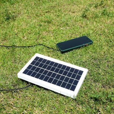 Geepas 3.5W Max Power Solar Panel with 3M Cable for Home Lighting and Small Battery Charging