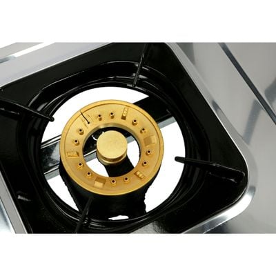 Krypton Stainless Steel Double Gas Burner-stainless steel frame 2 Burner - Gas Hob Cooker - Auto Ignition