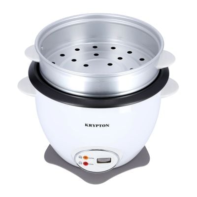 Krypton 1.8 L Rice Cooker with Steamer | KNRC5283 | 700 W | Non-Stick Inner Pot, Automatic Cooking, Easy Cleaning, High-Temperature Protection - Make Rice & Steam Healthy Food & Vegetables