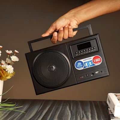 Rechargeable Radio | BT/USB/SD/BT | Excellent Sound Quality | Lightweight Portable FM Radio | 8 Bands Radio | Stylish Retro Design