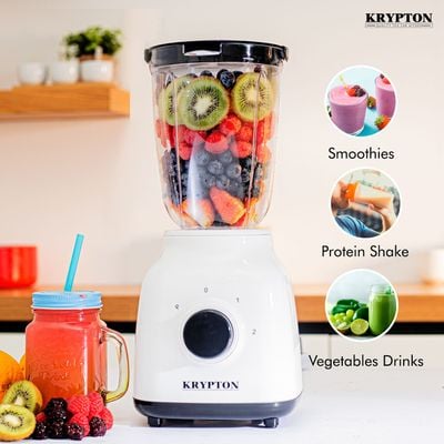 Blender with 1.5L Unbreakable PC Jar, 400W, KNB6211 | 2 Speed with Pulse Function | Stainless Steel Blades Mixer Grinder | Smoothies, Blend, Chop, Grind