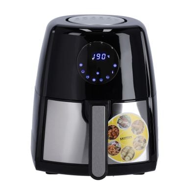 Krypton KNAF6227 1500W Digital Air Fryer 3.5L - Hot Air Circulation Technology for Oil Free Low Fat Dry Fry Cooking Healthy Food - Non-Stick Basket, Overheat Protection | 2 Years Warranty