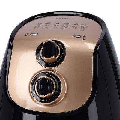 Krypton KNAF6228 Air Fryer with Rapid Air Circulation System | 3.5L  | 80-200 C Adjustable Temperature Control for Healthy Oil Free or Low Fat Cooking - 60 Minute Manual Timer, Overheat Protection