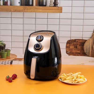 Krypton KNAF6228 Air Fryer with Rapid Air Circulation System | 3.5L  | 80-200 C Adjustable Temperature Control for Healthy Oil Free or Low Fat Cooking - 60 Minute Manual Timer, Overheat Protection